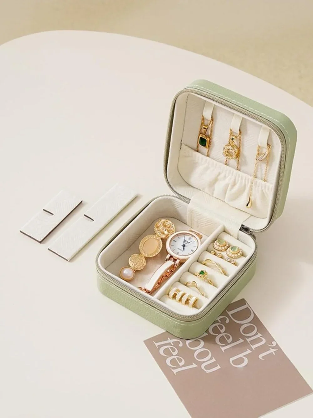 Portable Mini Travel Jewelry Organizer Case - Perfect Gift for Women & Girls
